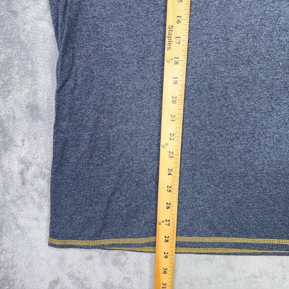 Structure T Shirt Mens XL Blue Long Sleeve Tee Vintage 90s Y2K USA Made - Picture 8 of 10